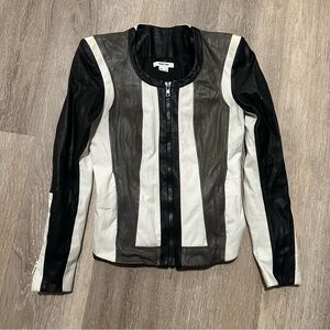 HELMUT LANG Lamb Leather Biker Jacket Small